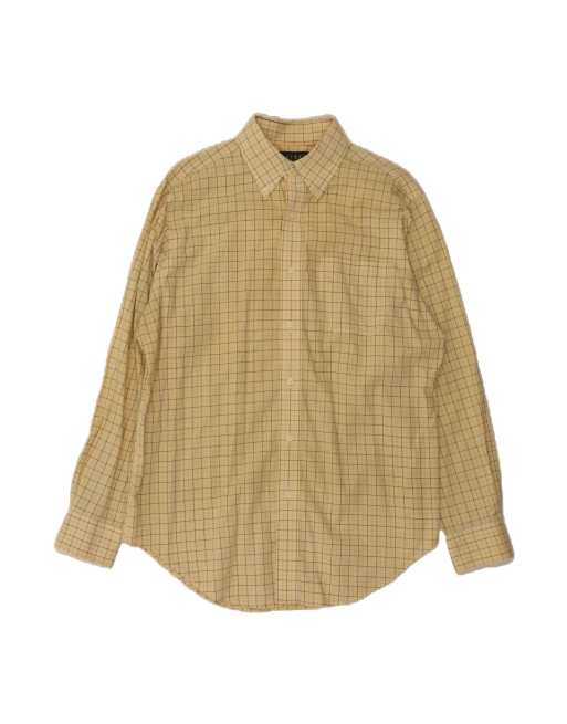 Vintage Ralph Lauren Shirt Large In Yellow Check