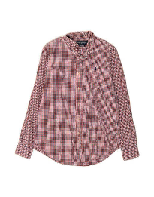 Vintage Ralph Lauren Shirt Medium In Red Check