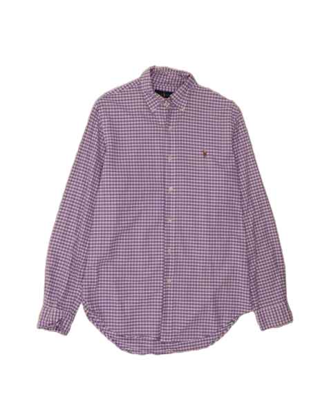 Vintage Ralph Lauren Shirt Small In Purple Gingham - view 1