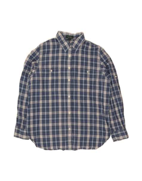 Vintage Ralph Lauren Shirt UK 18 XL In Blue Check - view 1