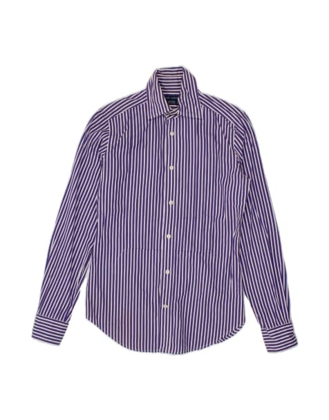 Vintage Ralph Lauren Shirt US 4 Small In Purple Pinstripe - view 1