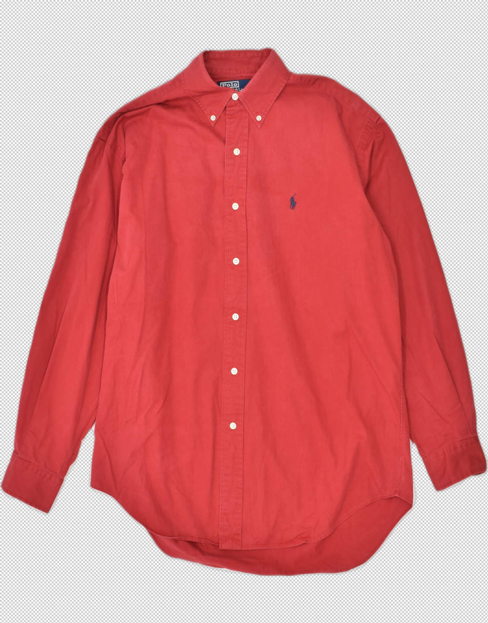 Vintage Ralph Lauren Size M 90s polo shirt in red