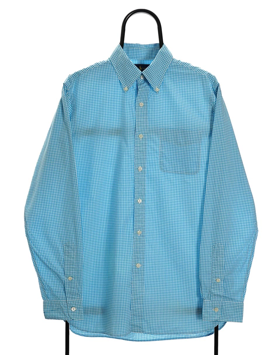 Vintage Ralph Lauren Size M Shirt Checked In Blue