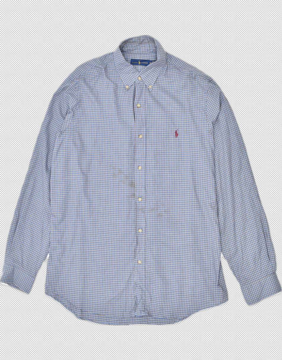Vintage Ralph Lauren Size XL checkered shirt in blue
