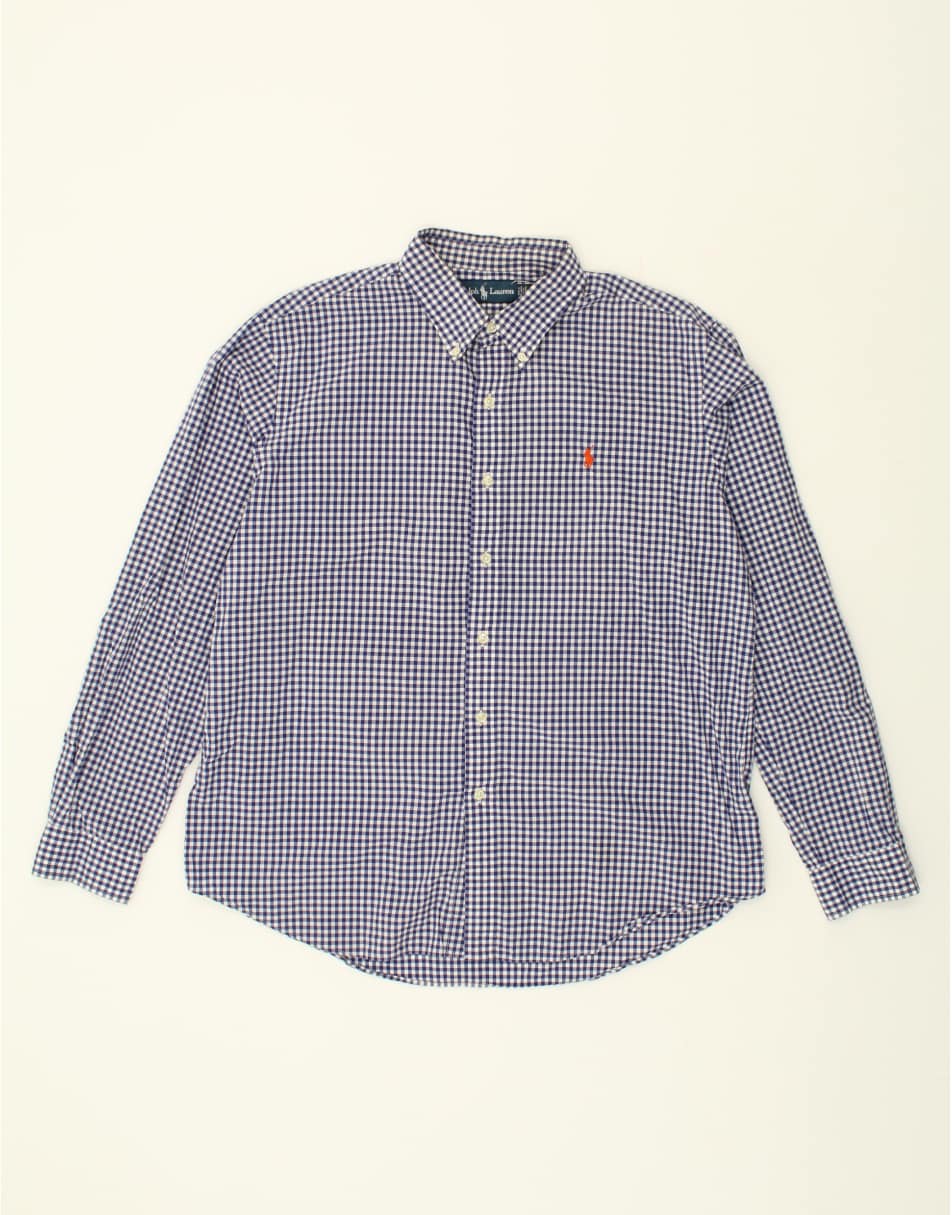 Vintage Ralph Lauren Size XL Gingham Shirt in Blue