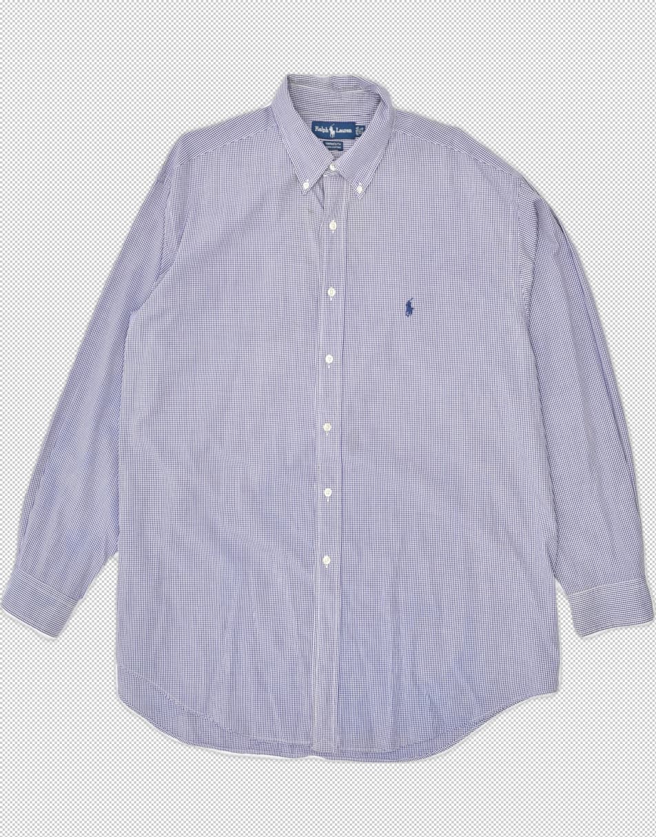 Vintage Ralph Lauren Size XL Yarmouth checkered shirt in purple