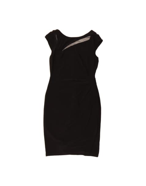 Vintage Ralph Lauren Sleeveless Bodycon Dress US 8 Medium In Black - view 1