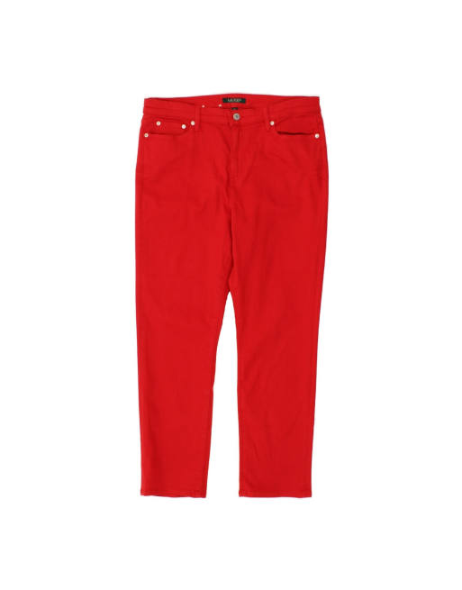 Vintage Ralph Lauren Slim Casual Trousers US 14 XL W34 L28 In Red