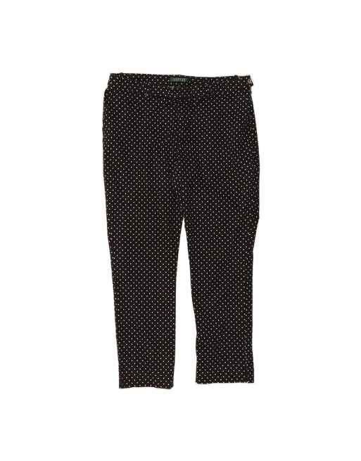 Vintage Ralph Lauren Slim Chino Trousers US 16 2XL W38 L29 In Black Polka Dot