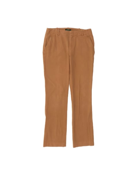 Vintage Ralph Lauren Slim Chino Trousers US 6 Medium W30 L31 In Beige - view 1