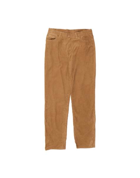 Vintage Ralph Lauren Slim Corduroy Trousers US 10 Large W32 L30 In Beige - view 1
