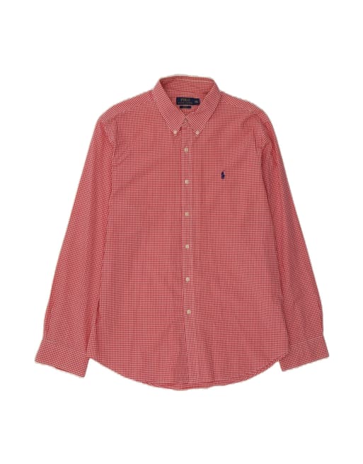 Vintage Ralph Lauren Slim Fit Shirt 2XL In Red Gingham
