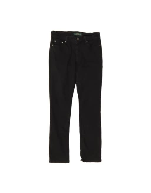 Vintage Ralph Lauren Slim Jeans US 8 Medium W28 L30 In Black