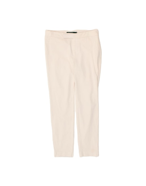 Vintage Ralph Lauren Slim Suit Trousers US 2 XS W25 L27 In Off In White