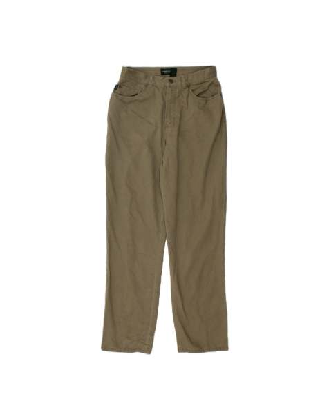 Vintage Ralph Lauren Straight Casual Trousers US 8 Medium W27 L30 In Khaki - view 1