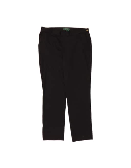 Vintage Ralph Lauren Straight Chino Trousers US 14 XL W36 L29 In Black