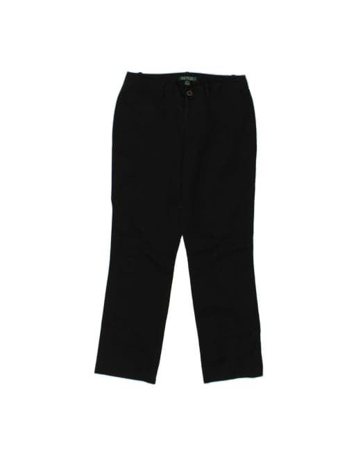 Vintage Ralph Lauren Straight Chino Trousers Us 4 Small W28 L29 In Black