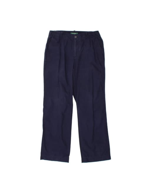 Vintage Ralph Lauren Straight Chino Trousers US 8 Medium W32 L31 In Blue