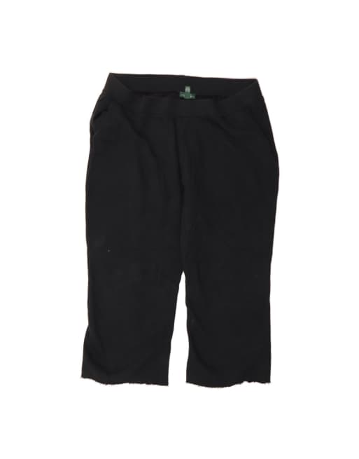 Vintage Ralph Lauren Straight Cropped Trousers 2XL W38 L24 In Black