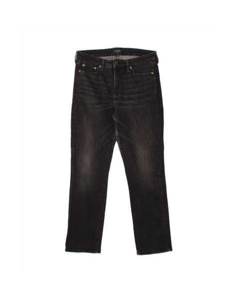 Vintage Ralph Lauren Straight Jeans Us 10 Large W32 L28 In Black - view 1