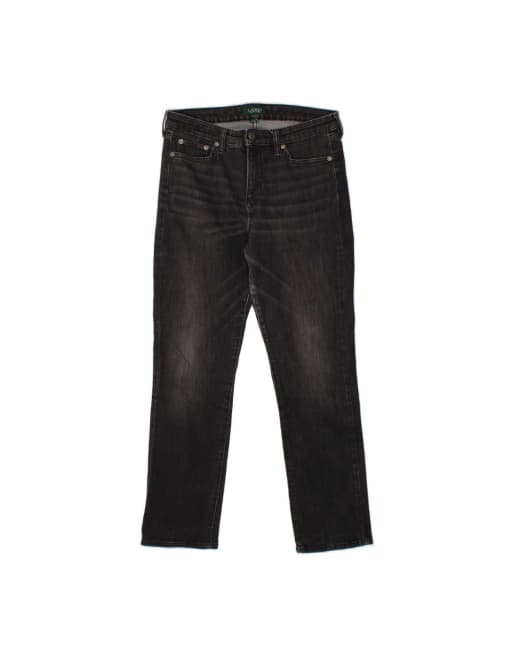 Vintage Ralph Lauren Straight Jeans Us 10 Large W32 L28 In Black