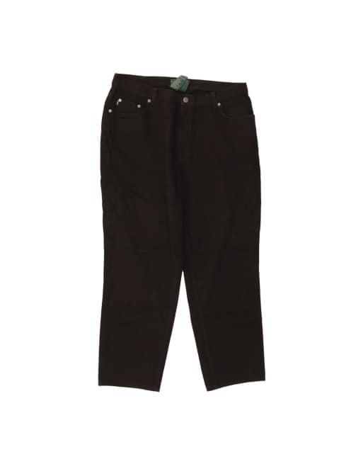 Vintage Ralph Lauren Straight Jeans US 18 2XL W40 L29 In Black