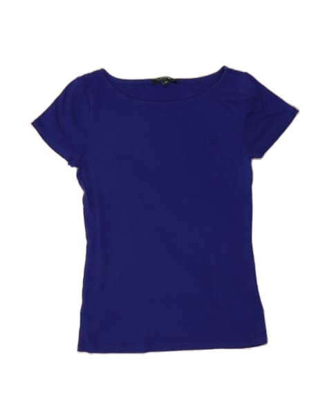 Vintage Ralph Lauren T-shirt Top UK 14 Large In Blue - view 1