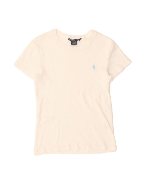 Vintage Ralph Lauren T-shirt Top UK 14 Large In White - view 1