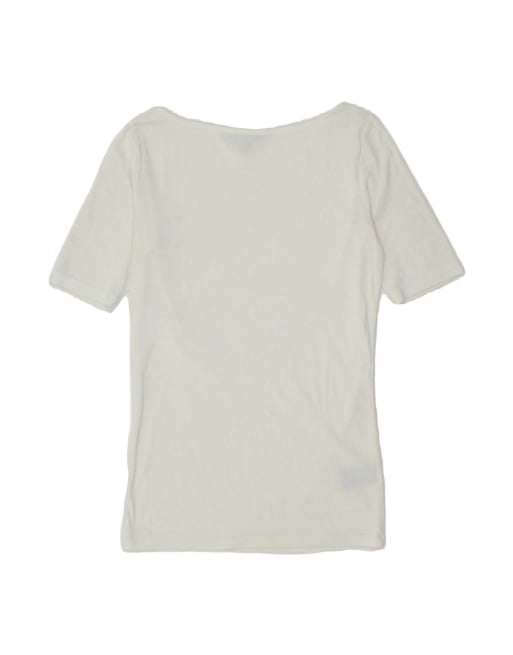 Vintage Ralph Lauren T-shirt Top Uk 6 XS In White