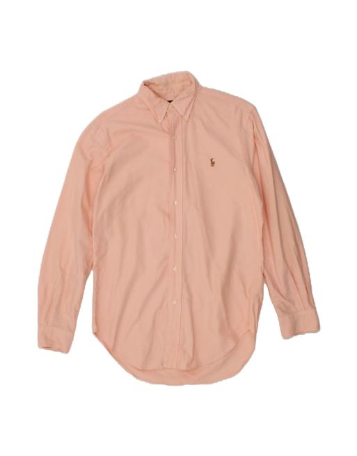 Vintage Ralph Lauren Tall Classic Fit Shirt Size 14 1/2 Small In Pink