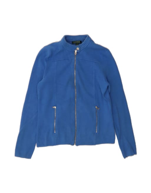 Vintage Ralph Lauren Tracksuit Top Jacket UK 12 Medium In Blue