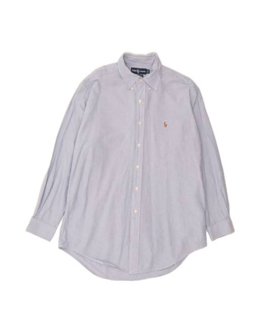 Vintage Ralph Lauren Yarmouth Loose Fit Shirt Size 16 Large In Blue