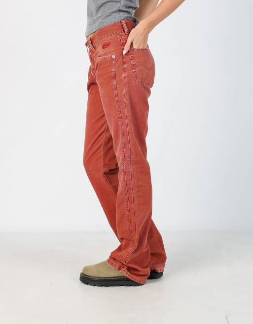 Vintage RayBest 32x34 canvas carpenter jeans in orange