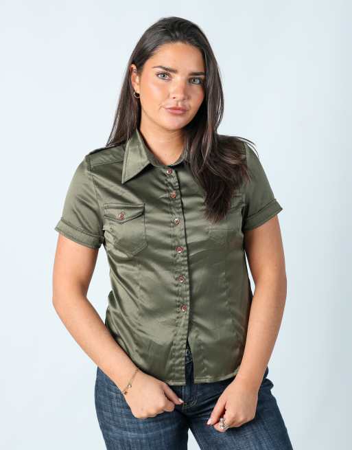 Vintage RC collection S shirt in dark green