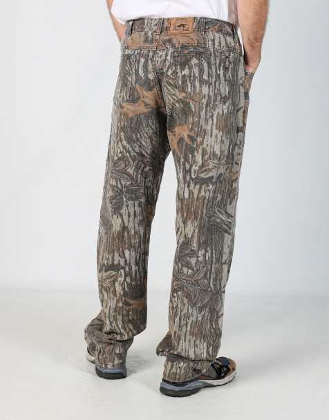 Vintage Realtree 34x34 denim jeans in khaki green - view 1