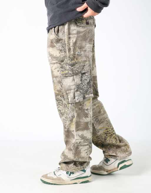 Vintage Realtree 36x32 woven cargo pants in khaki green