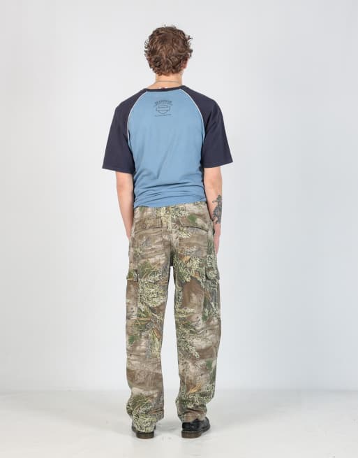Vintage RealTree 38x30 canvas carpenter jeans in dark green, 3 of 4