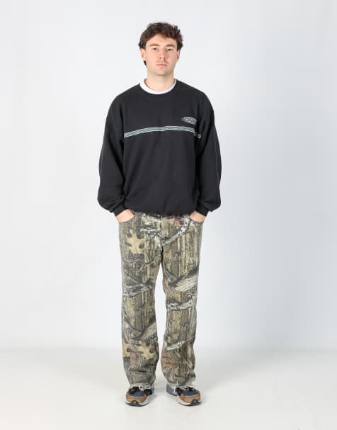 Vintage Realtree breakup infinity 34x34 denim jeans in dark green - view 1