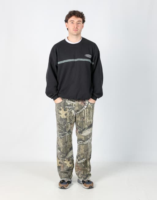 Vintage Realtree breakup infinity 34x34 denim jeans in dark green