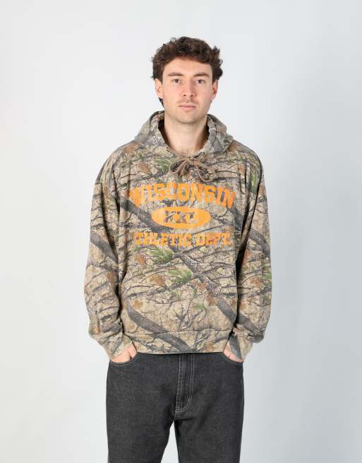 Vintage Realtree l hoodie in dark green