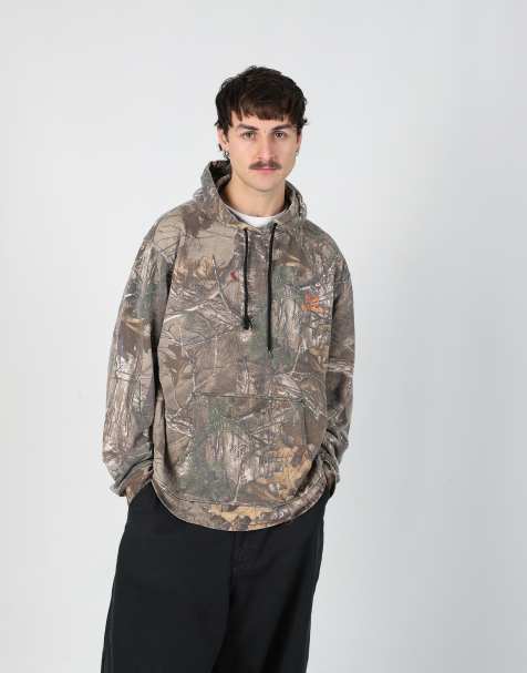 Vintage Realtree l hoodie in dark green - view 1