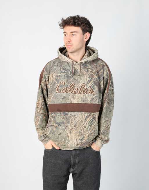 Vintage Realtree l hoodie in khaki green