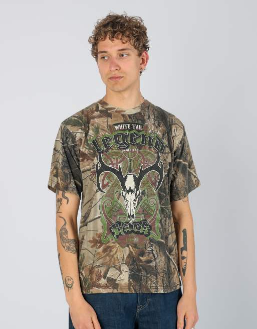 Vintage Realtree l t-shirt in brown
