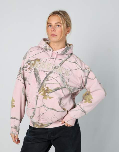 Vintage Realtree m hoodie in baby pink - view 1