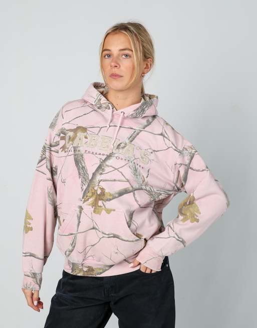 Vintage Realtree m hoodie in baby pink