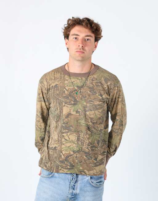 Vintage Realtree m long sleeve shirt in khaki green