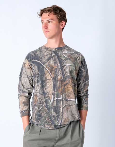 Vintage Realtree m long sleeve t-shirt in brown - view 1