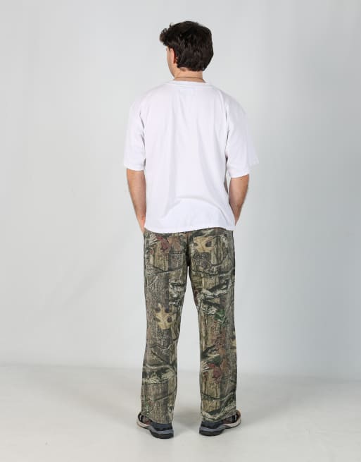Vintage Realtree mossy oak 36x30 denim jeans in khaki green, 3 of 4