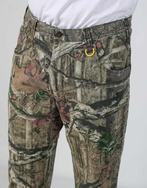 Vintage Realtree mossy oak 36x30 denim jeans in khaki green, 4 of 4