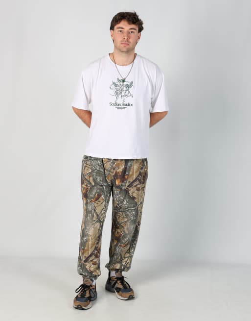 Vintage Realtree outfitters ridge 33x30 tracksuit bottoms in khaki green